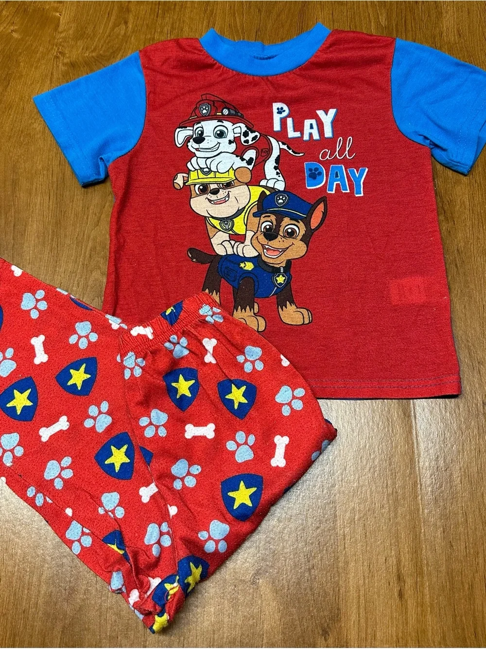 Nickelodeon Red & Blue Paw Patrol Kids Pajama Set